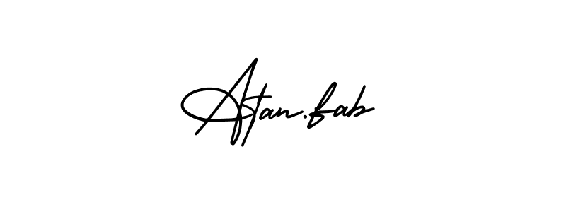 Also we have Atan.fab name is the best signature style. Create professional handwritten signature collection using AmerikaSignatureDemo-Regular autograph style. Atan.fab signature style 3 images and pictures png