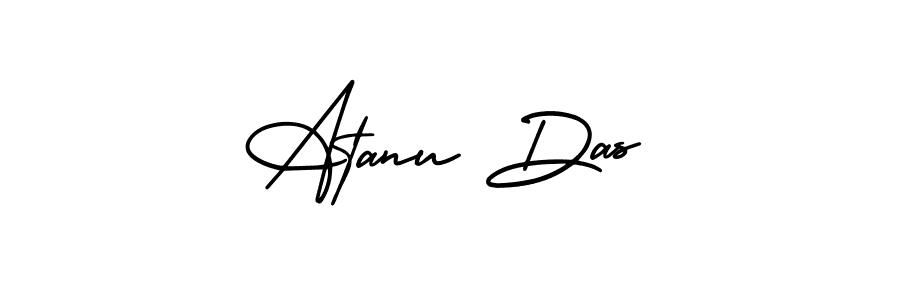 Make a beautiful signature design for name Atanu Das. With this signature (AmerikaSignatureDemo-Regular) style, you can create a handwritten signature for free. Atanu Das signature style 3 images and pictures png