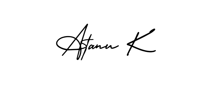 Once you've used our free online signature maker to create your best signature AmerikaSignatureDemo-Regular style, it's time to enjoy all of the benefits that Atanu K name signing documents. Atanu K signature style 3 images and pictures png