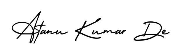 Express your personality with a custom Atanu Kumar De signature crafted with AmerikaSignatureDemo-Regular typography. Free transparent PNG download available. Atanu Kumar De signature style 3 images and pictures png