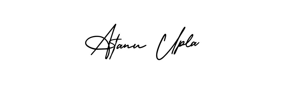 Best and Professional Signature Style for Atanu Upla. AmerikaSignatureDemo-Regular Best Signature Style Collection. Atanu Upla signature style 3 images and pictures png
