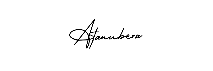 Design your own signature with our free online signature maker. With this signature software, you can create a handwritten (AmerikaSignatureDemo-Regular) signature for name Atanubera. Atanubera signature style 3 images and pictures png