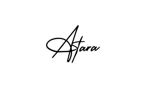 Use a signature maker to create a handwritten signature online. With this signature software, you can design (AmerikaSignatureDemo-Regular) your own signature for name Atara. Atara signature style 3 images and pictures png