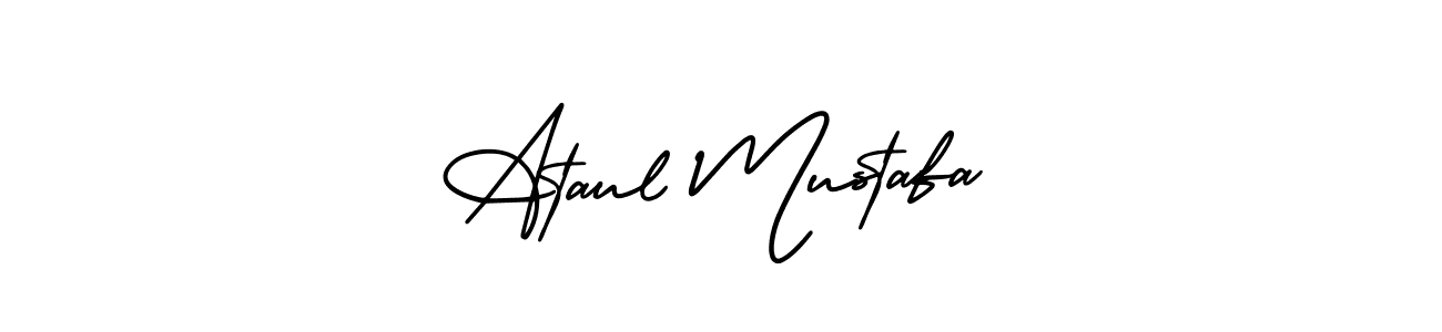 Make a beautiful signature design for name Ataul Mustafa. Use this online signature maker to create a handwritten signature for free. Ataul Mustafa signature style 3 images and pictures png