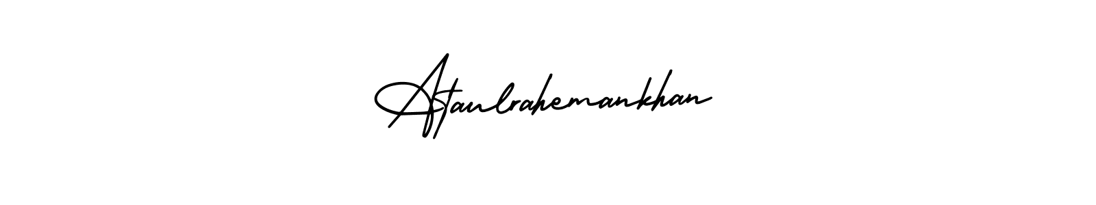 Make a beautiful signature design for name Ataulrahemankhan. With this signature (AmerikaSignatureDemo-Regular) style, you can create a handwritten signature for free. Ataulrahemankhan signature style 3 images and pictures png