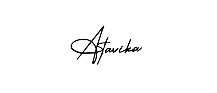 if you are searching for the best signature style for your name Atavika. so please give up your signature search. here we have designed multiple signature styles  using AmerikaSignatureDemo-Regular. Atavika signature style 3 images and pictures png