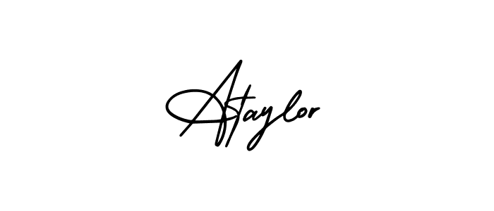 Make a beautiful signature design for name Ataylor. With this signature (AmerikaSignatureDemo-Regular) style, you can create a handwritten signature for free. Ataylor signature style 3 images and pictures png