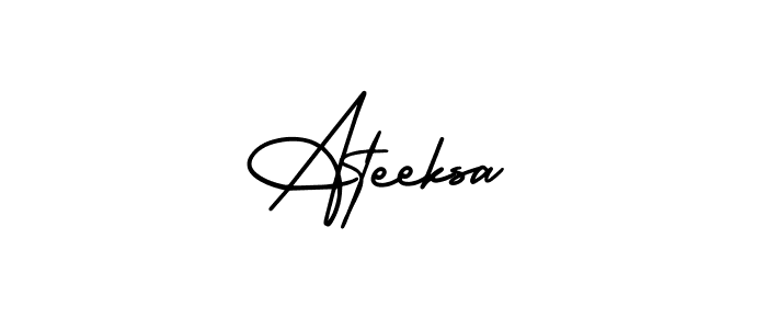 How to Draw Ateeksa signature style? AmerikaSignatureDemo-Regular is a latest design signature styles for name Ateeksa. Ateeksa signature style 3 images and pictures png