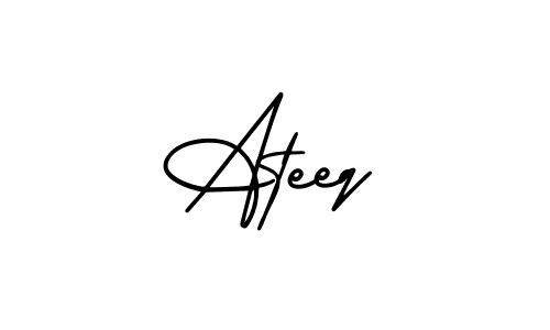 How to Draw Ateeq signature style? AmerikaSignatureDemo-Regular is a latest design signature styles for name Ateeq. Ateeq signature style 3 images and pictures png
