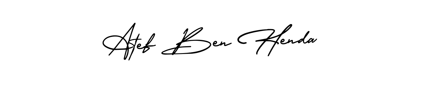 Also we have Atef Ben Henda name is the best signature style. Create professional handwritten signature collection using AmerikaSignatureDemo-Regular autograph style. Atef Ben Henda signature style 3 images and pictures png