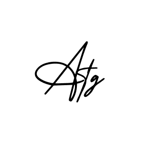 Make a beautiful signature design for name Atg. With this signature (AmerikaSignatureDemo-Regular) style, you can create a handwritten signature for free. Atg signature style 3 images and pictures png