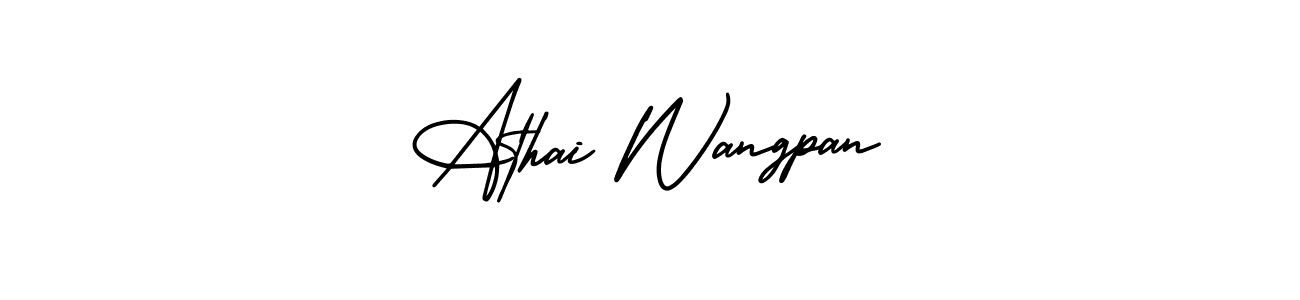 How to make Athai Wangpan signature? AmerikaSignatureDemo-Regular is a professional autograph style. Create handwritten signature for Athai Wangpan name. Athai Wangpan signature style 3 images and pictures png