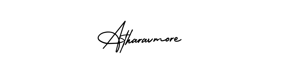 Atharavmore stylish signature style. Best Handwritten Sign (AmerikaSignatureDemo-Regular) for my name. Handwritten Signature Collection Ideas for my name Atharavmore. Atharavmore signature style 3 images and pictures png