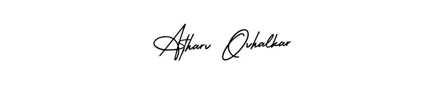 How to Draw Atharv Ovhalkar signature style? AmerikaSignatureDemo-Regular is a latest design signature styles for name Atharv Ovhalkar. Atharv Ovhalkar signature style 3 images and pictures png