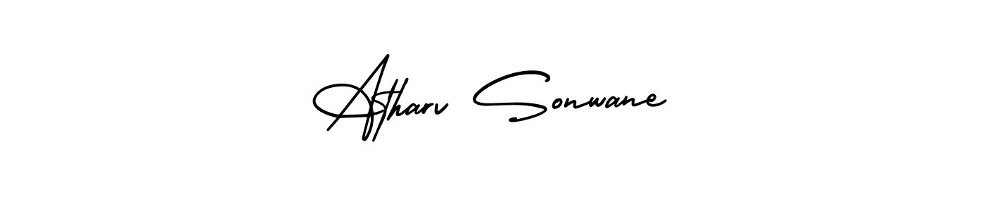 How to make Atharv Sonwane signature? AmerikaSignatureDemo-Regular is a professional autograph style. Create handwritten signature for Atharv Sonwane name. Atharv Sonwane signature style 3 images and pictures png