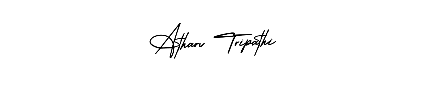 Create a beautiful signature design for name Atharv Tripathi. With this signature (AmerikaSignatureDemo-Regular) fonts, you can make a handwritten signature for free. Atharv Tripathi signature style 3 images and pictures png