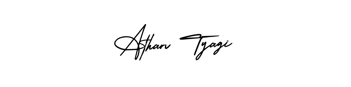 How to Draw Atharv Tyagi signature style? AmerikaSignatureDemo-Regular is a latest design signature styles for name Atharv Tyagi. Atharv Tyagi signature style 3 images and pictures png