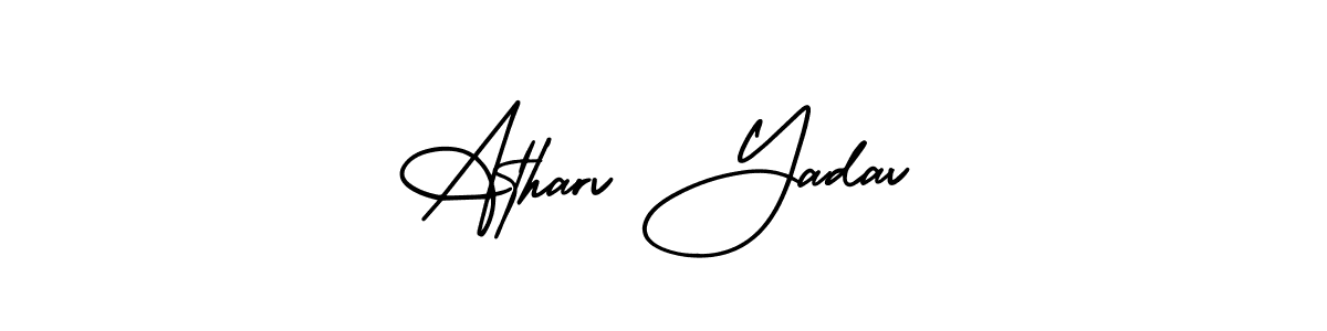 Make a beautiful signature design for name Atharv Yadav. With this signature (AmerikaSignatureDemo-Regular) style, you can create a handwritten signature for free. Atharv Yadav signature style 3 images and pictures png