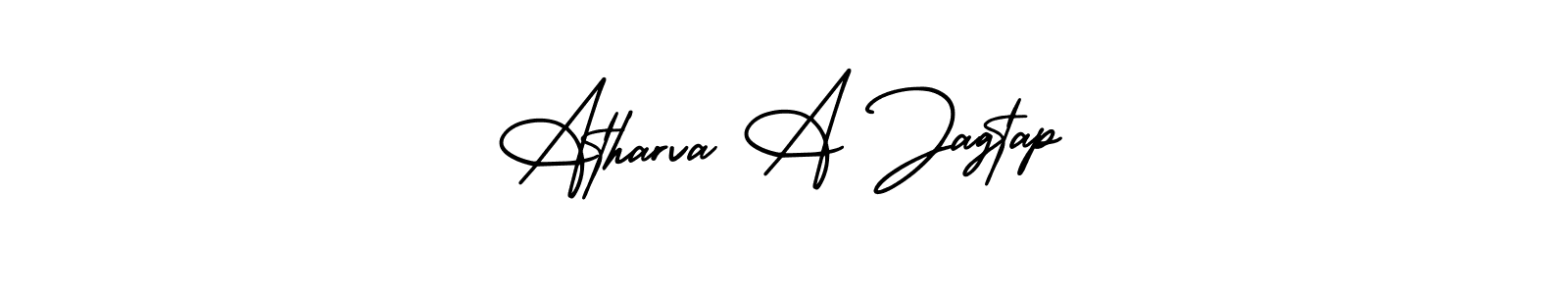 How to Draw Atharva A Jagtap signature style? AmerikaSignatureDemo-Regular is a latest design signature styles for name Atharva A Jagtap. Atharva A Jagtap signature style 3 images and pictures png