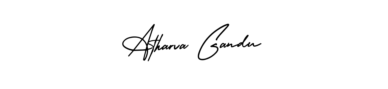 Create a beautiful signature design for name Atharva Gandu. With this signature (AmerikaSignatureDemo-Regular) fonts, you can make a handwritten signature for free. Atharva Gandu signature style 3 images and pictures png