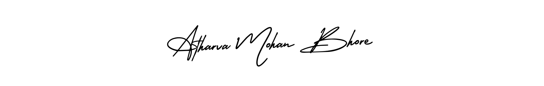 Make a beautiful signature design for name Atharva Mohan Bhore. With this signature (AmerikaSignatureDemo-Regular) style, you can create a handwritten signature for free. Atharva Mohan Bhore signature style 3 images and pictures png