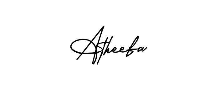 Make a beautiful signature design for name Atheefa. Use this online signature maker to create a handwritten signature for free. Atheefa signature style 3 images and pictures png