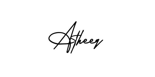 if you are searching for the best signature style for your name Atheeq. so please give up your signature search. here we have designed multiple signature styles  using AmerikaSignatureDemo-Regular. Atheeq signature style 3 images and pictures png