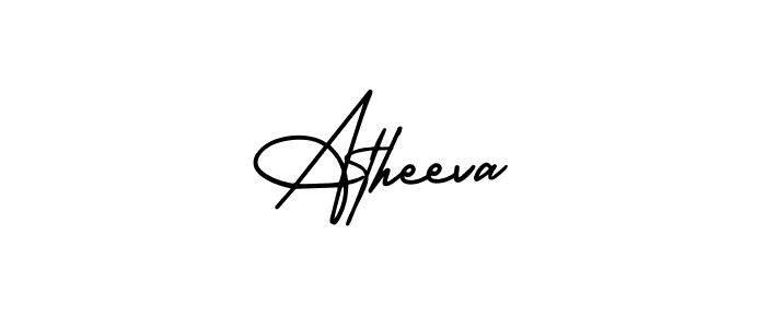 Similarly AmerikaSignatureDemo-Regular is the best handwritten signature design. Signature creator online .You can use it as an online autograph creator for name Atheeva. Atheeva signature style 3 images and pictures png