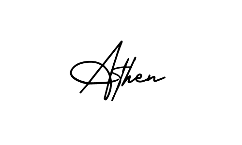 Design your own signature with our free online signature maker. With this signature software, you can create a handwritten (AmerikaSignatureDemo-Regular) signature for name Athen. Athen signature style 3 images and pictures png
