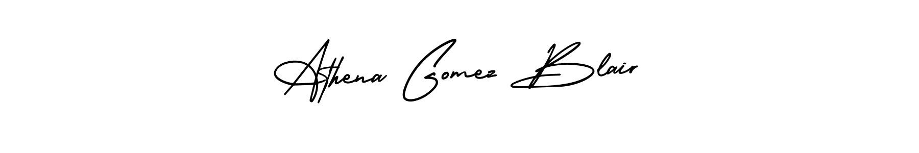 Design your own signature with our free online signature maker. With this signature software, you can create a handwritten (AmerikaSignatureDemo-Regular) signature for name Athena Gomez Blair. Athena Gomez Blair signature style 3 images and pictures png