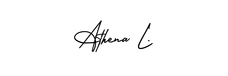 Make a beautiful signature design for name Athena L.. With this signature (AmerikaSignatureDemo-Regular) style, you can create a handwritten signature for free. Athena L. signature style 3 images and pictures png