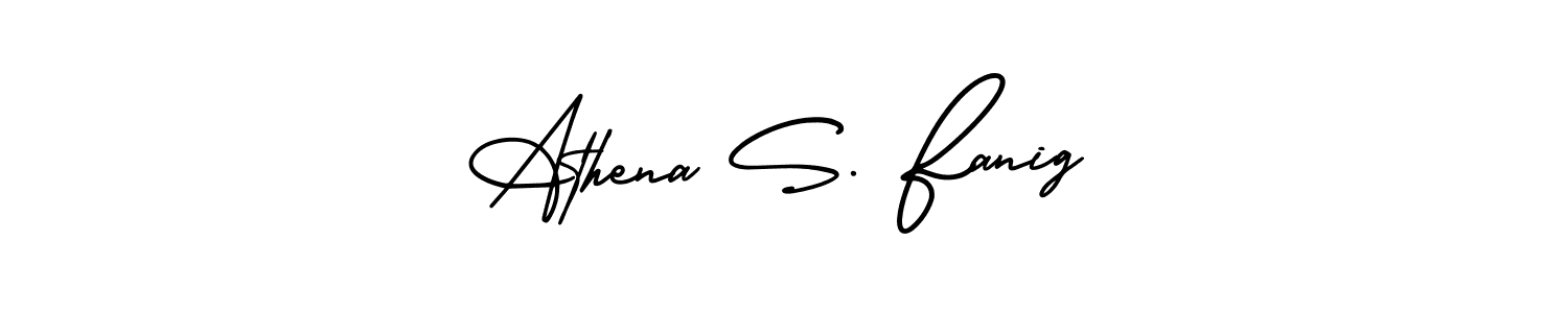 Make a beautiful signature design for name Athena S. Fanig. Use this online signature maker to create a handwritten signature for free. Athena S. Fanig signature style 3 images and pictures png