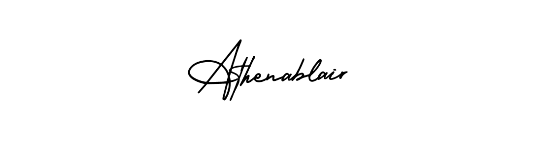 Athenablair stylish signature style. Best Handwritten Sign (AmerikaSignatureDemo-Regular) for my name. Handwritten Signature Collection Ideas for my name Athenablair. Athenablair signature style 3 images and pictures png