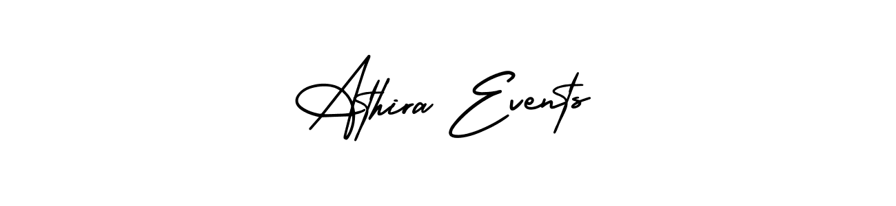 Make a beautiful signature design for name Athira Events. With this signature (AmerikaSignatureDemo-Regular) style, you can create a handwritten signature for free. Athira Events signature style 3 images and pictures png