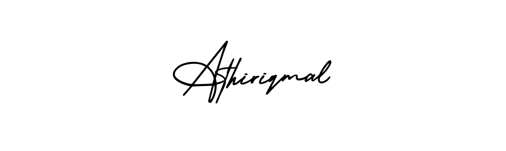 Also we have Athiriqmal name is the best signature style. Create professional handwritten signature collection using AmerikaSignatureDemo-Regular autograph style. Athiriqmal signature style 3 images and pictures png