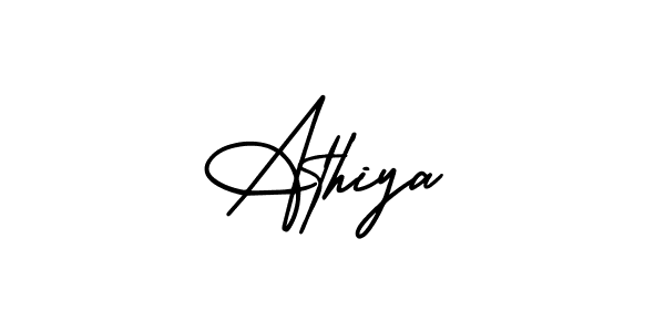 Also we have Athiya name is the best signature style. Create professional handwritten signature collection using AmerikaSignatureDemo-Regular autograph style. Athiya signature style 3 images and pictures png