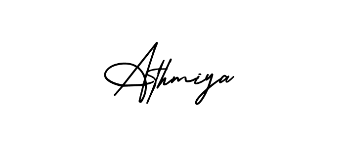 Make a beautiful signature design for name Athmiya. Use this online signature maker to create a handwritten signature for free. Athmiya signature style 3 images and pictures png