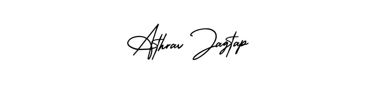 AmerikaSignatureDemo-Regular is a professional signature style that is perfect for those who want to add a touch of class to their signature. It is also a great choice for those who want to make their signature more unique. Get Athrav Jagtap name to fancy signature for free. Athrav Jagtap signature style 3 images and pictures png
