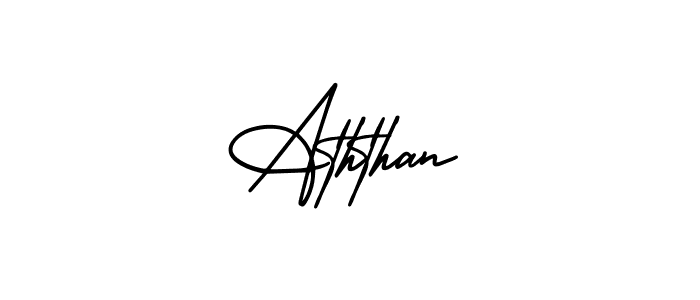 Aththan stylish signature style. Best Handwritten Sign (AmerikaSignatureDemo-Regular) for my name. Handwritten Signature Collection Ideas for my name Aththan. Aththan signature style 3 images and pictures png