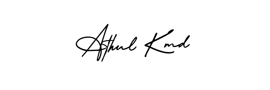 This is the best signature style for the Athul Kmd name. Also you like these signature font (AmerikaSignatureDemo-Regular). Mix name signature. Athul Kmd signature style 3 images and pictures png