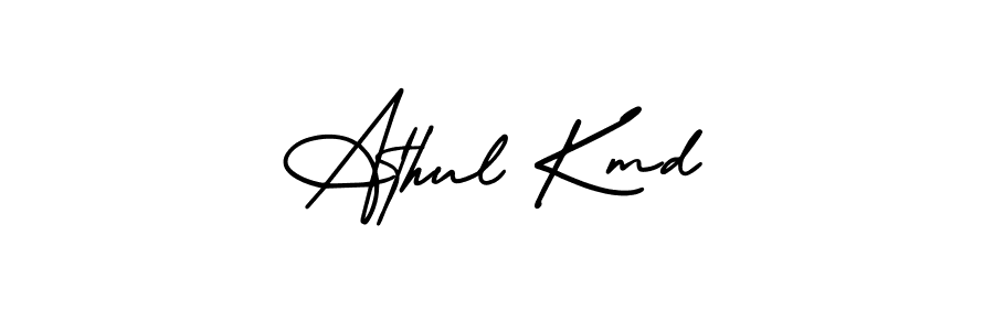 This is the best signature style for the Athul Kmd name. Also you like these signature font (AmerikaSignatureDemo-Regular). Mix name signature. Athul Kmd signature style 3 images and pictures png