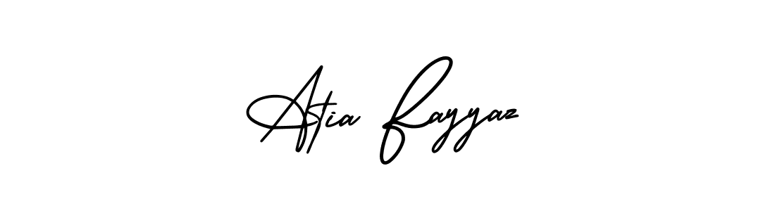 Best and Professional Signature Style for Atia Fayyaz. AmerikaSignatureDemo-Regular Best Signature Style Collection. Atia Fayyaz signature style 3 images and pictures png