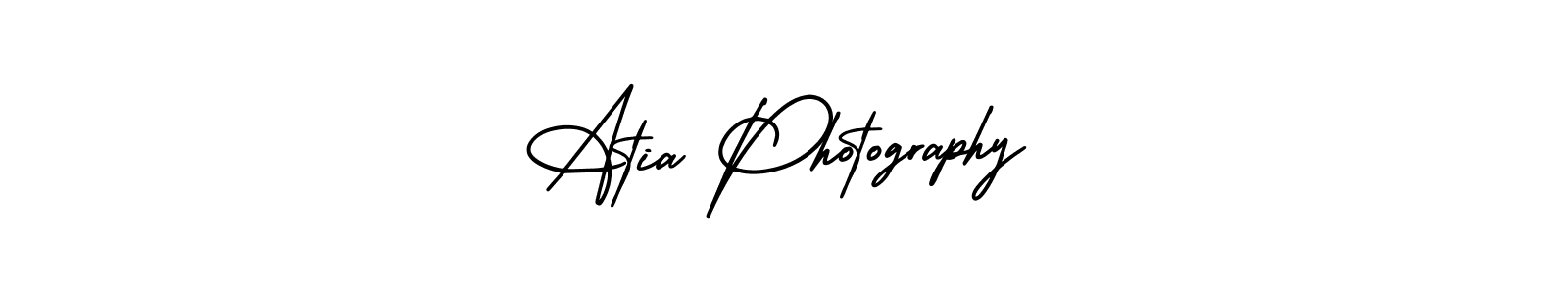 Also You can easily find your signature by using the search form. We will create Atia Photography name handwritten signature images for you free of cost using AmerikaSignatureDemo-Regular sign style. Atia Photography signature style 3 images and pictures png