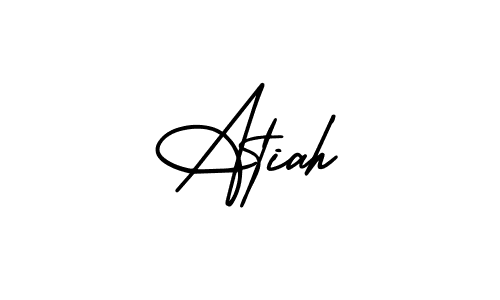Also we have Atiah name is the best signature style. Create professional handwritten signature collection using AmerikaSignatureDemo-Regular autograph style. Atiah signature style 3 images and pictures png