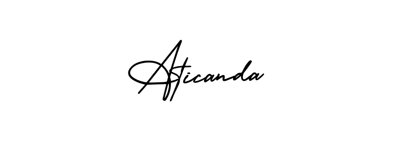 Once you've used our free online signature maker to create your best signature AmerikaSignatureDemo-Regular style, it's time to enjoy all of the benefits that Aticanda name signing documents. Aticanda signature style 3 images and pictures png