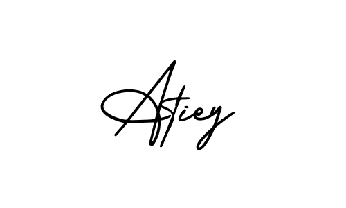 Design your own signature with our free online signature maker. With this signature software, you can create a handwritten (AmerikaSignatureDemo-Regular) signature for name Atiey. Atiey signature style 3 images and pictures png