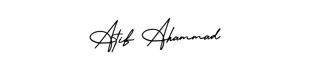 if you are searching for the best signature style for your name Atif Ahammad. so please give up your signature search. here we have designed multiple signature styles  using AmerikaSignatureDemo-Regular. Atif Ahammad signature style 3 images and pictures png