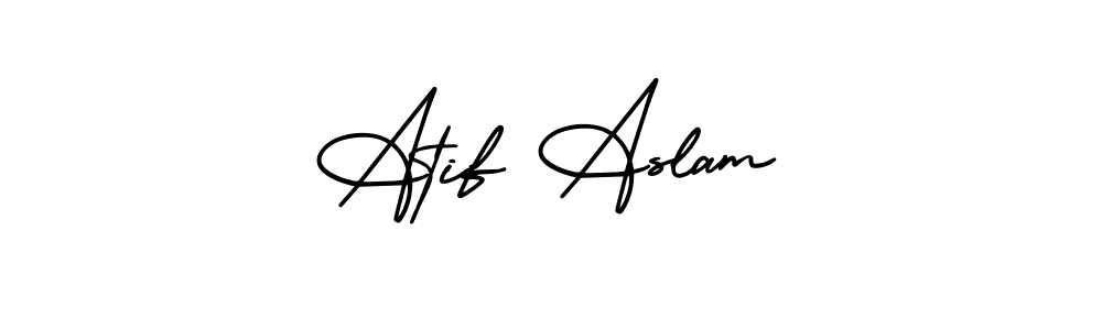 Make a beautiful signature design for name Atif Aslam. Use this online signature maker to create a handwritten signature for free. Atif Aslam signature style 3 images and pictures png