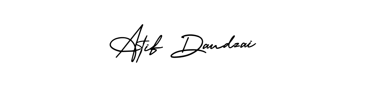 Use a signature maker to create a handwritten signature online. With this signature software, you can design (AmerikaSignatureDemo-Regular) your own signature for name Atif Daudzai. Atif Daudzai signature style 3 images and pictures png