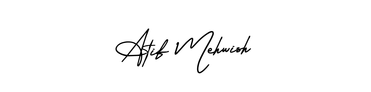 Similarly AmerikaSignatureDemo-Regular is the best handwritten signature design. Signature creator online .You can use it as an online autograph creator for name Atif Mehwish. Atif Mehwish signature style 3 images and pictures png